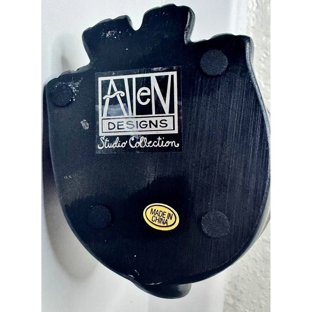 Allen Designs Studio Collection Black Dog Bone 7.5in Soap Dispenser Rare Retired